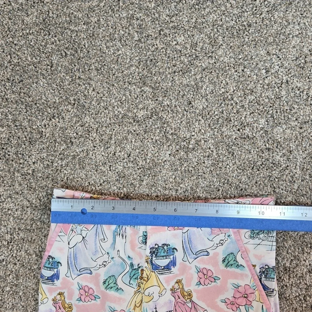 Vintage Disney Store Princess Pants Girls Size 6 Castle  Floral Wide Leg